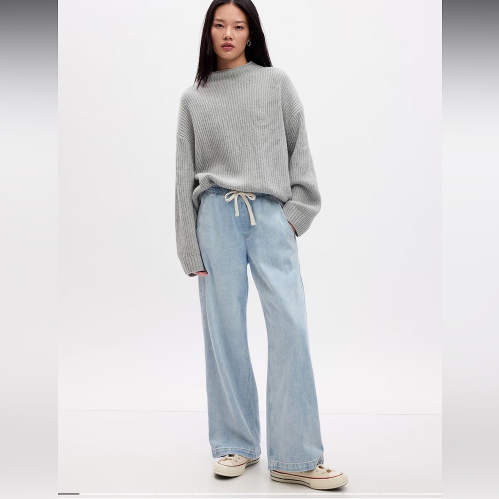 GAP Factory Light Blue Wide Leg Jeans